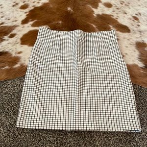 Black and White mini pencil skirt